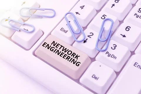 Hand writing sign Network Engineering. Business idea professional who has the Stock Photos