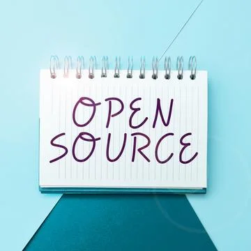 Hand writing sign Open Source. Business concept denoting software which original Stockfoto's
