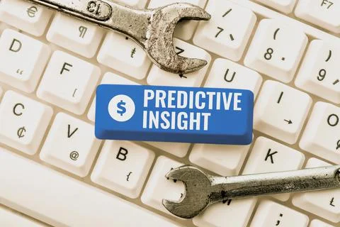 Hand writing sign Predictive InsightProactive Fault Management System an Early 写真素材