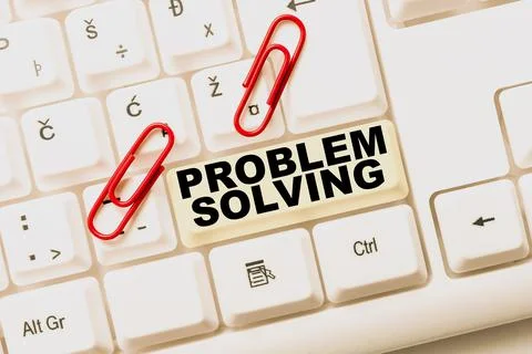 Hand writing sign Problem Solving. Business concept having a good capability of 库存照片