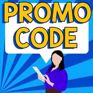 Hand writing sign Promo Code. Business showcase digital numbers that give you Stock Illustration