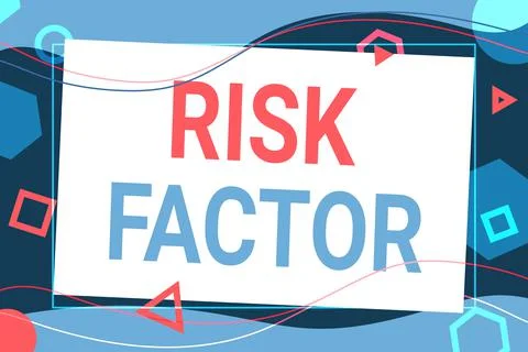 Hand writing sign Risk Factor. Conceptual photo Characteristic that may increase Stock Illustration