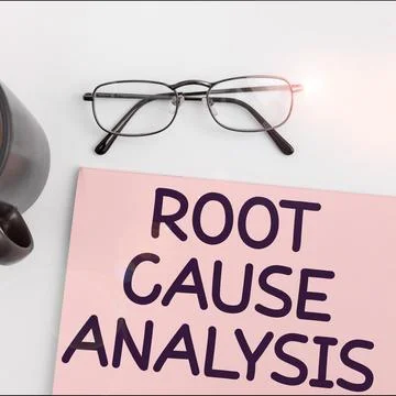 Hand writing sign Root Cause Analysis. Business approach Method of Problem Stock Photos