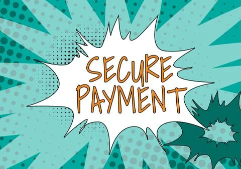 Hand writing sign Secure PaymentSecurity of Payment refers to ensure of paid Ilustração Stock