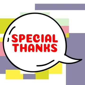Hand writing sign Special Thanks. Business approach expression of appreciation Illustrazione stock