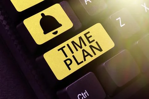 Hand writing sign Time Plan. Word Written on a system for paying for goods by Fotos Stock