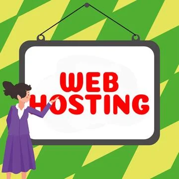Hand writing sign Web Hosting. Business overview The activity of providing Stock Illustration