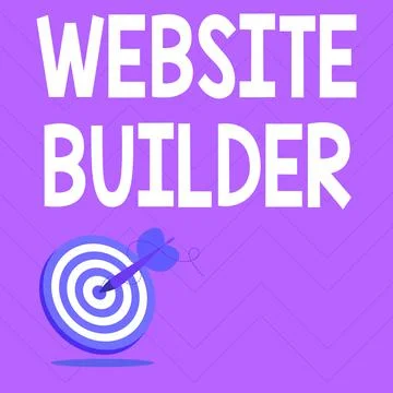 Hand writing sign Website Builder. Internet Concept Website Builder Presenting 스톡 일러스트