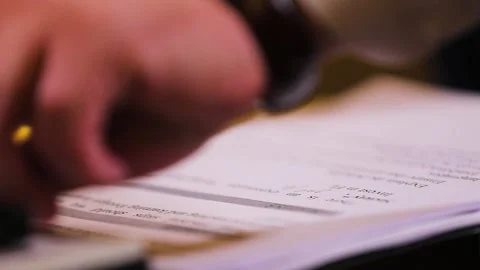 Hand writing slow motion Stock Footage 155112736