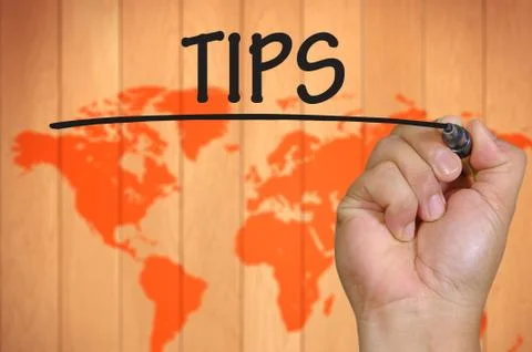 Hand writing tips Stock Photos