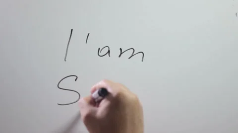 Hand writing title