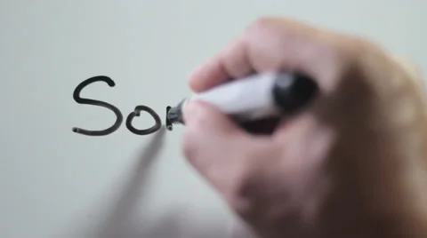 Hand writing title
