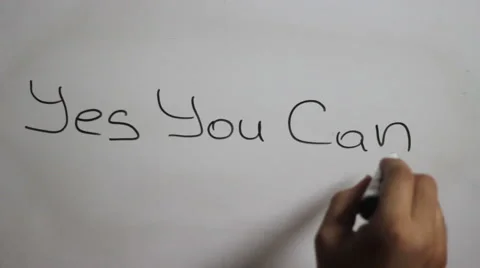 Hand writing a