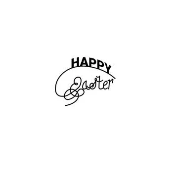 Hand written Easter phrases. Happy easter lettering modern calligraphy style. Stockillustratie