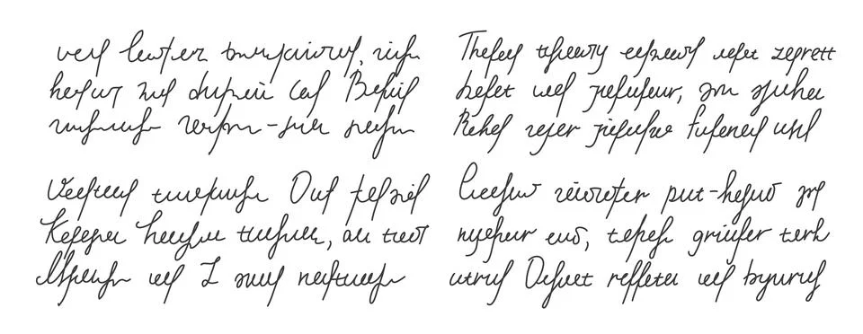 Hand written scribble text Illustrazione stock