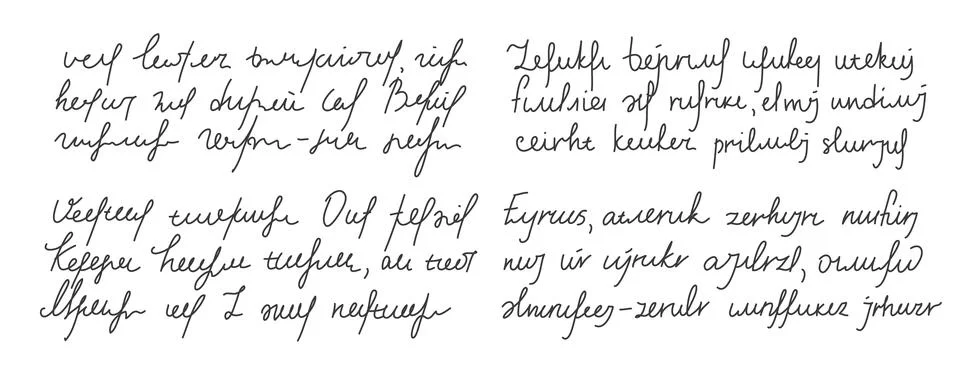 Hand written scribble text Stock Illustration