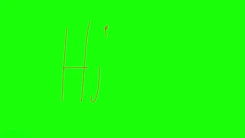 Hand written, unique greetings saying Hi for welcome screen Stock Footage 243202923