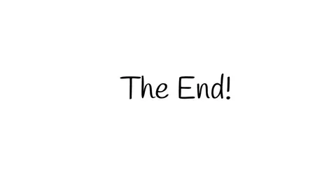 Hand written video title or end credit on chalk board, white board or glass - Stock Footage 78521356