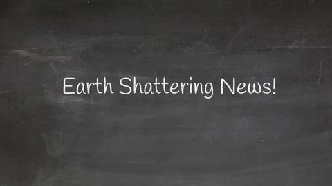 Hand written video title or end credit on chalk board, white board or glass - Stock Footage 78521367