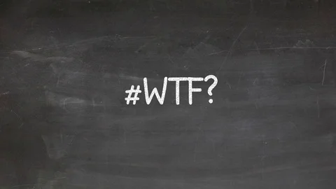 Hand written video title or end credit on chalk board, white board or glass - Stock Footage 78521369