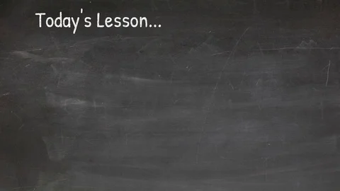 Hand written video title or end credit on chalk board, white board or glass - Stock Footage 78521371