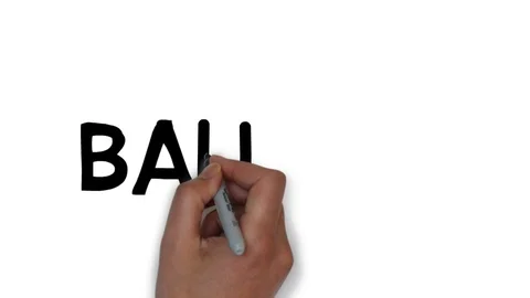 Hand written white board animation country name Bahrain Video stock 112591163