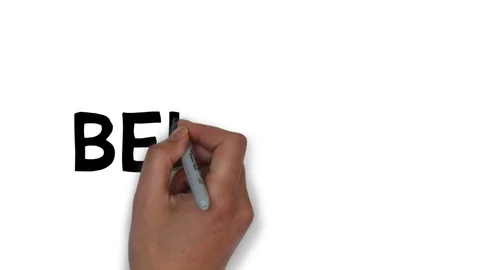 Hand written white board animation country name Belarus Video stock 112591173