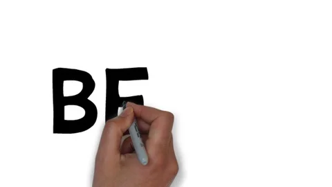 Hand written white board animation country name Benin Video stock 112591176