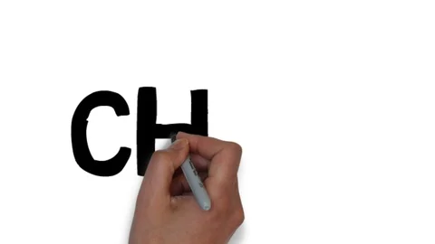 Hand written white board animation country name Chile Video stock 112591200
