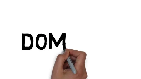 Hand written white board animation country name Dominica Video stock 112591215