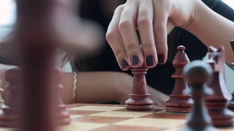 Man thinking about next chess move gets checkmate - Free Stock Video