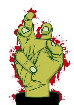 Hand of zombie Stock Illustration
