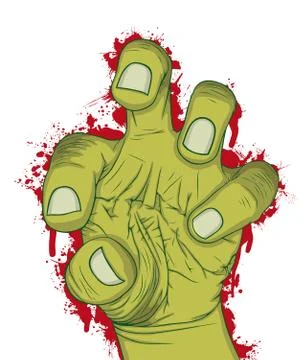 Hand of zombie Stock Illustration