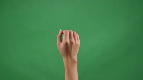 Hand Zoom In On Green Screen Background | Stock Video | Pond5