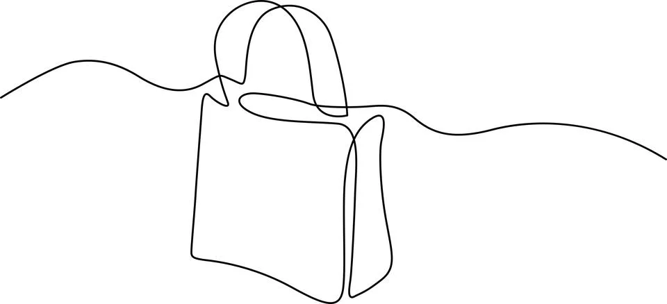 Handbag carrying essential items Vector Stock Illustration