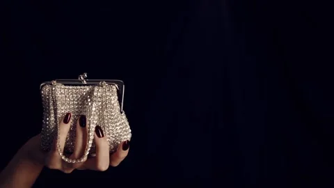 Handbag of jewelry. Stock Footage 93799452