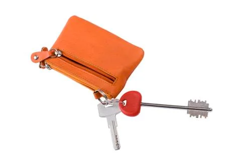 Handbag for key isolated Stock Photos