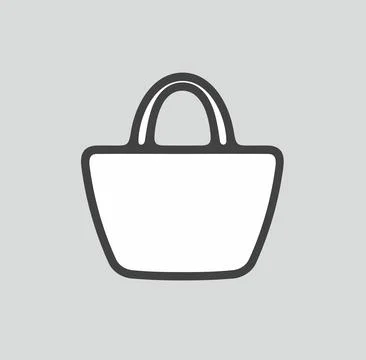Handbag line icon on a background. Stock Illustration