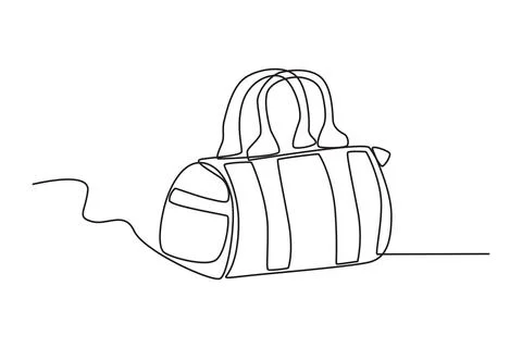 A handbag for long trips Illustrazione stock