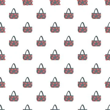 Handbag pattern repeating background for shopping and style Stock Illustration