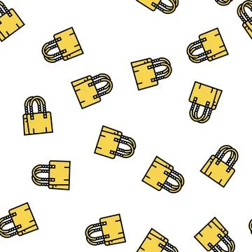 Handbag stylish vector seamless pattern 库存插图