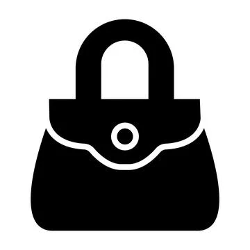 Handbag Vector Icon Design Illustration Illustrazione stock