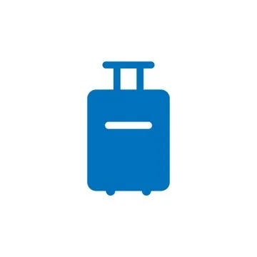 Handbag with wheels icon Illustrazione stock