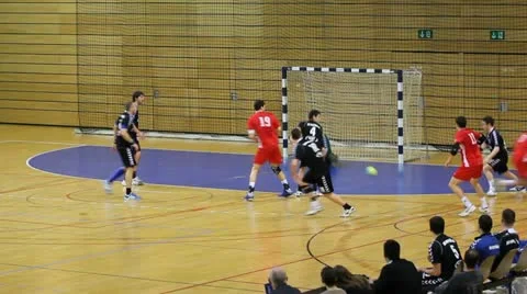 Handball attack Stock-Footage 21874098
