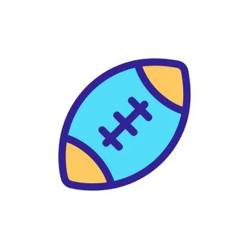 Handball ball icon vector. Isolated contour symbol illustration Ilustração Stock