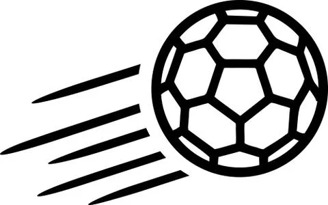 Handball Flying Stock Illustration