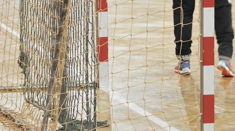 Handball Goal 5 Stock Footage 46017613