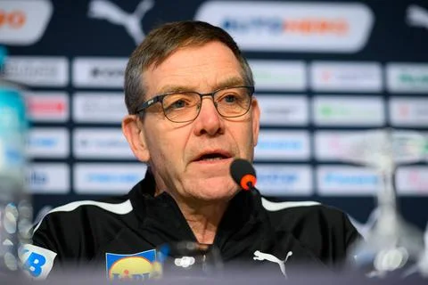  Handball, Herren: Deutschland - Pressekonferenz - Medientermin Trainer Al... Stock Photos
