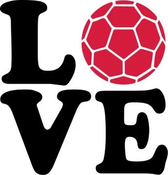 Handball Love Illustrazione stock