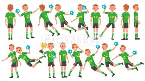 Soccer Players Action Football Poses Vinyl Wall Stickers Sport Boy Decor  Decal - Etsy